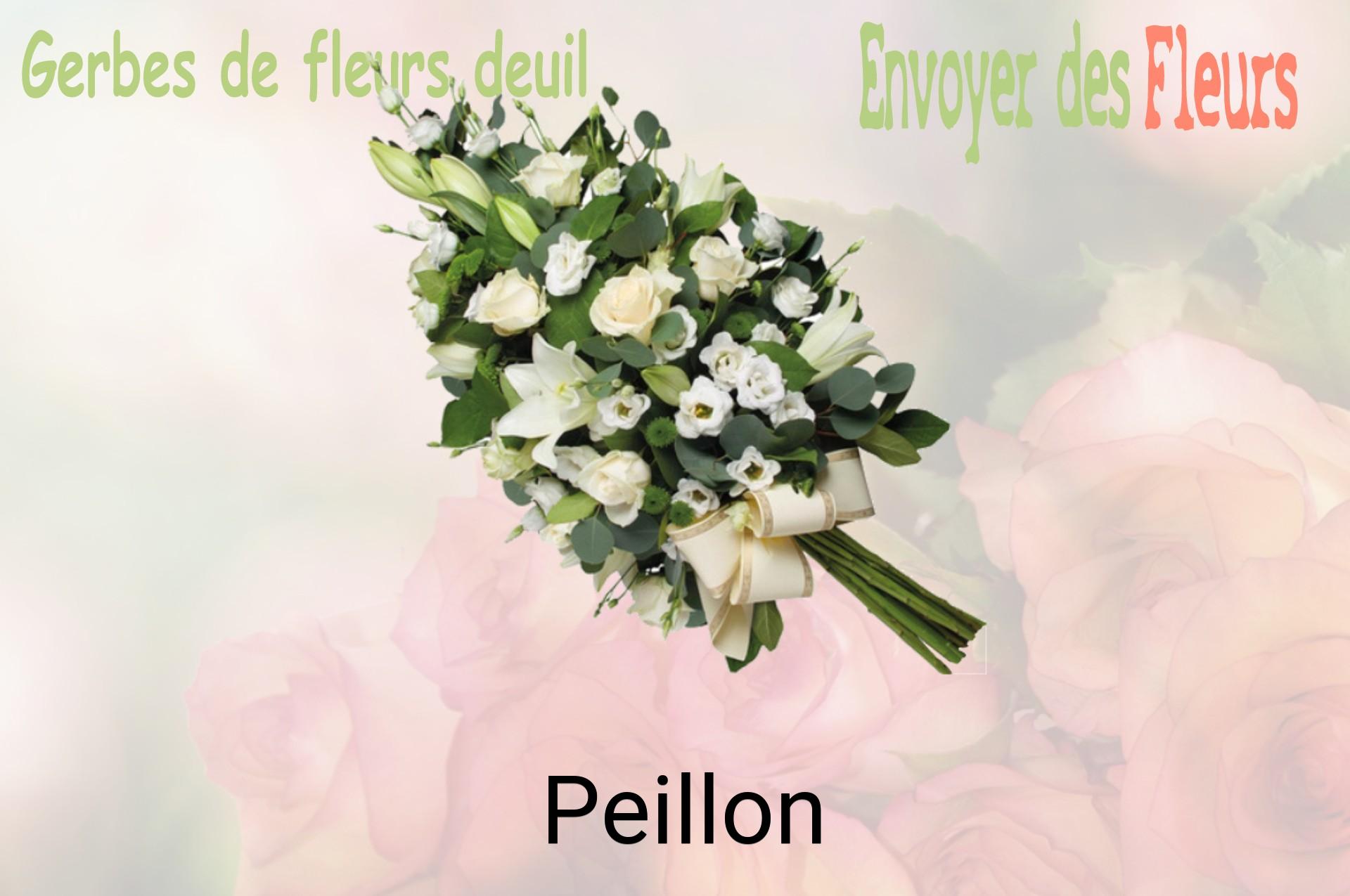 Gerbe de fleurs de deuil livrée à Peillon